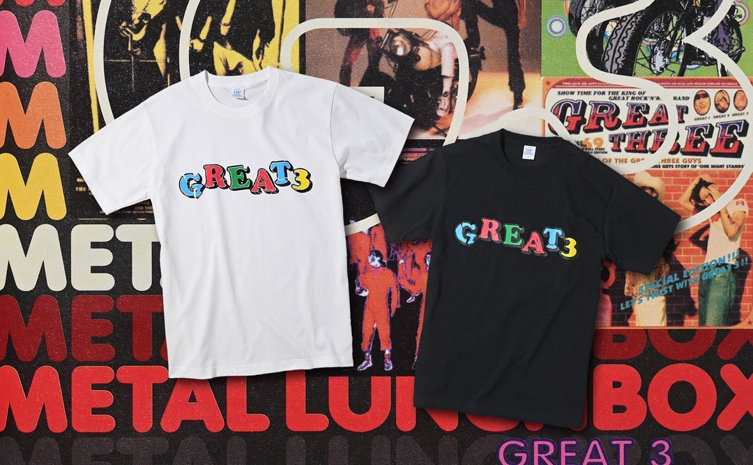 GREAT3『METAL LUNCHBOX』30周年記念オフィシャルTシャツ