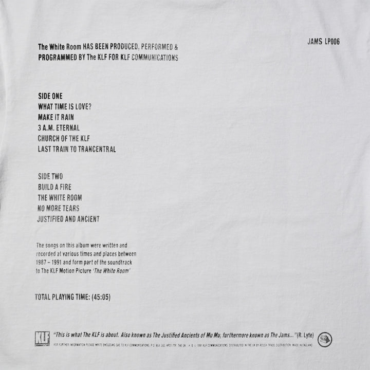 The KLF “The White Room” 35th Anniversary T-shirt